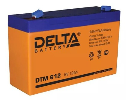 Аккумулятор 6V-12А/ч  Delta DTM 612