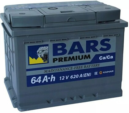 Аккумулятор BARS PREMIUM 6СТ-64 R