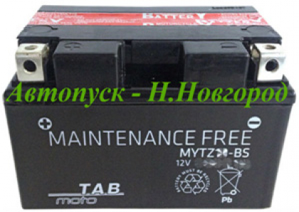 Аккумулятор TAB MOTO (Словения) YTX12L-BS
