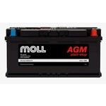 Аккумулятор MOLL AGM 105 обратный L6.0 80105