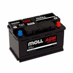 Аккумулятор MOLL AGM 80 А/Ч обратная полярность (L4.0, 80080)