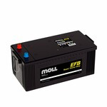 Аккумулятор MOLL EFB 240 А/Ч обратная полярность (H52R, C.3, конус, 93240)