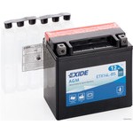 Аккумулятор  12V - 12 А/ч EXIDE AGM ETX14L-BS