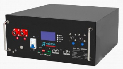 Аккумулятор VEKTOR LFP 51,2-200MA тип клемм Amphenol