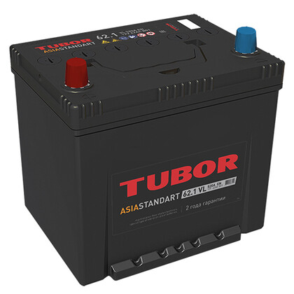 Аккумулятор Tubor Asia Standart 6СТ-62.1 VL