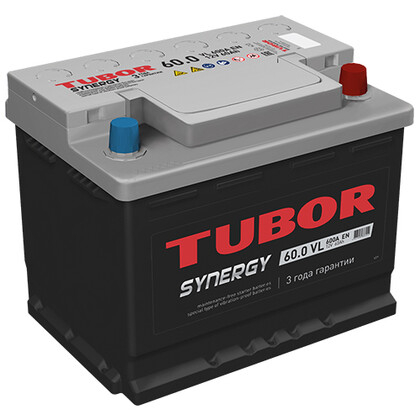 Аккумулятор TUBOR Synergy 6СТ-60.0 VL низкая