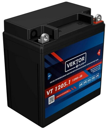 Аккумулятор Vector VT1205.1 -  5 А/ч AGM 12N5-3B