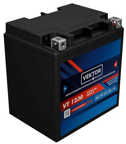 Аккумулятор Vector VT1230 -  30 А/ч AGM YTX30L-BS; YB30L-B