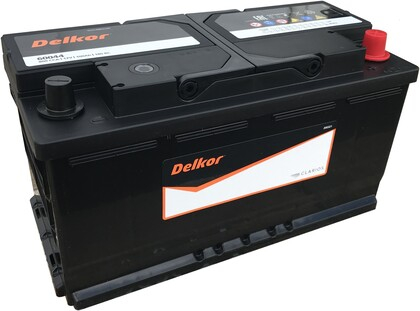 Аккумулятор DELKOR 100 А/Ч обратная полярность (L5.0, 60044)