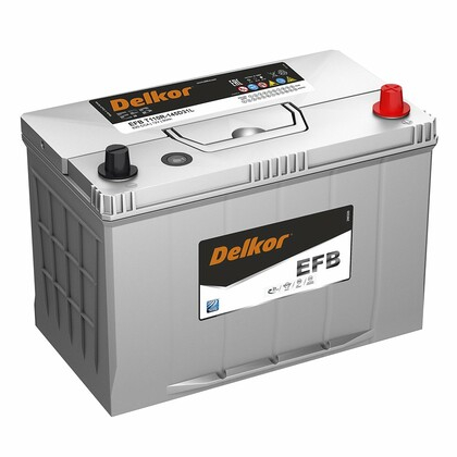 Аккумулятор DELKOR EFB 90 А/Ч обратная полярность (145D31L)