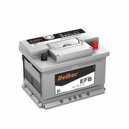 Аккумулятор DELKOR EFB 60 А/Ч обратная полярность (LN2.0)
