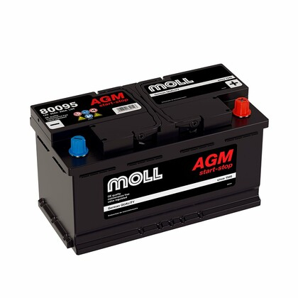 Аккумулятор MOLL AGM 95 А/Ч обратная полярность (L5.0, 80095)