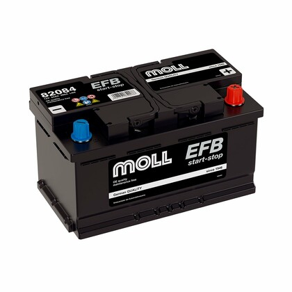 Аккумулятор MOLL EFB 84 А/Ч обратная полярность (L4.0, 82084)