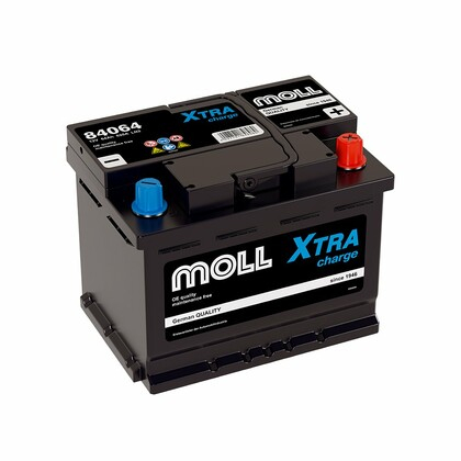 Аккумулятор MOLL XTRA CHARGE 64 А/Ч обратная полярность (L2.0, 84064)