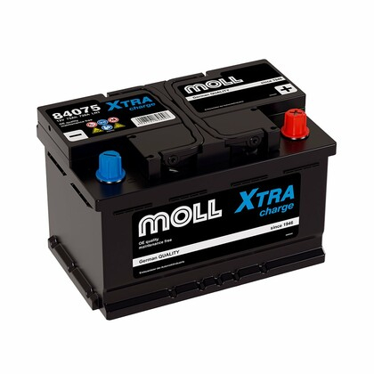 Аккумулятор MOLL XTRA CHARGE 75 А/Ч обратная полярность (L3.0, 84075)