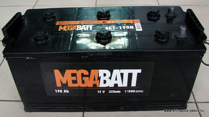 Аккумулятор MEGA Batt  6СТ-132АЗ
