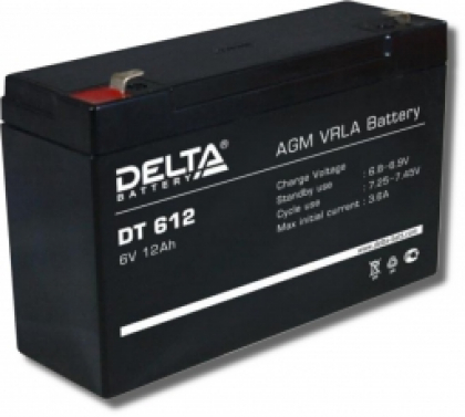 Аккумулятор 6V-12 А/ч Delta DT612