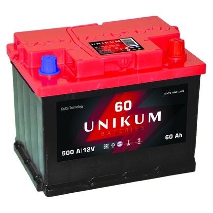 Аккумулятор UNIKUM 6СТ-60 R
