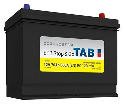 Аккумулятор TAB POLAR JIS 70 EFB Stop&Go 212270