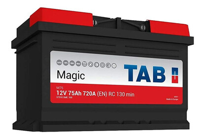Аккумулятор TAB Magic MF 75 А/ч 57510 MF 4 кв.2025 г.