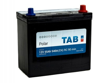 Аккумулятор TAB POLAR JIS MF 55 А/ч 246855 клеммы универсальные