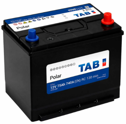 Аккумулятор TAB POLAR JIS MF 75 А/ч 75D26L 2 кв. 2026 г.