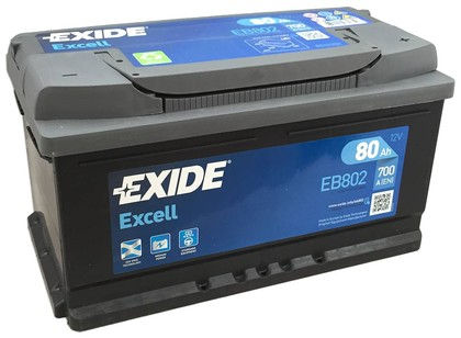 Аккумулятор Exide EXCELL 80Ah о.п. (низкий)
