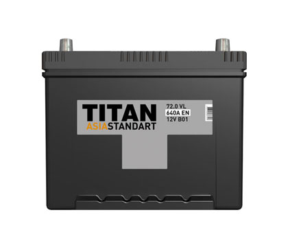 Аккумулятор  TITAN ASIA STANDART 6СТ-72.0 VL