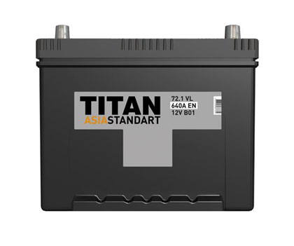 Аккумулятор  TITAN ASIA STANDART 6СТ-72.1 VL