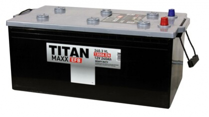 Аккумулятор TITAN MAXX 6СТ-240.3 VL