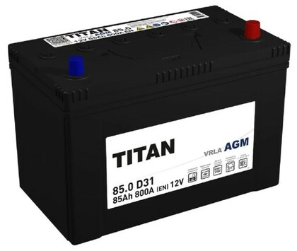 Аккумулятор  TITAN ASIA AGM 6СТ-85.0 D31 B00