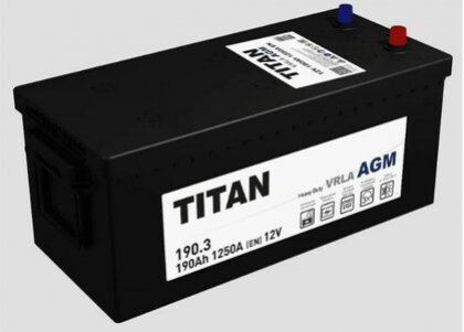 Аккумулятор  TITAN AGM 6СТ-190.3 VRLA