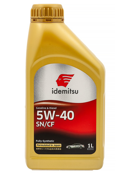 Масло моторное 5W-40 IDEMITSU SN/GF-5 FULLY-SYNTHETIC 1л