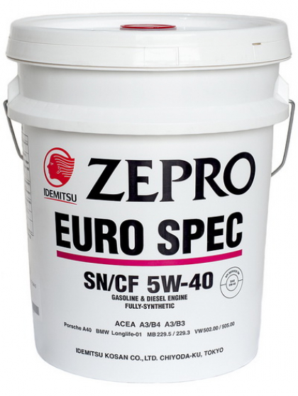 Масло моторное 5W-40 ZEPRO EURO SPEC API SN/CF 20л