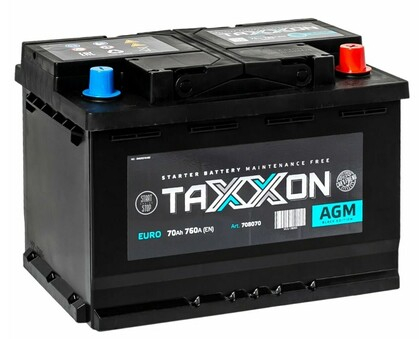 Аккумулятор TAXXON AGM EURO 70ah R+