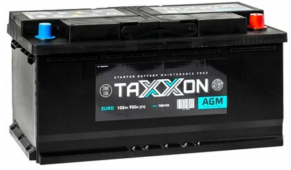 Аккумулятор TAXXON AGM EURO 105ah R+