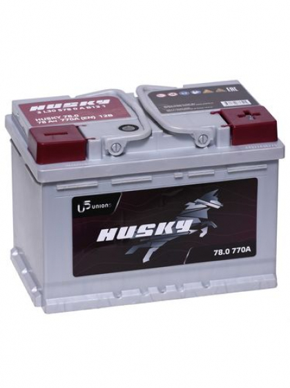 Аккумулятор Husky 78А/ч обратная полярнoсть