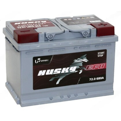 Аккумулятор Husky EFB 72А/ч обратная полярнoсть