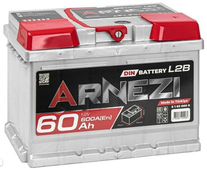 Аккумулятор ARNEZI DIN SMF 60ah обратная полярность низкий