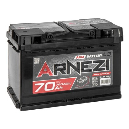 Аккумулятор ARNEZI AGM 70ah обратная полярность